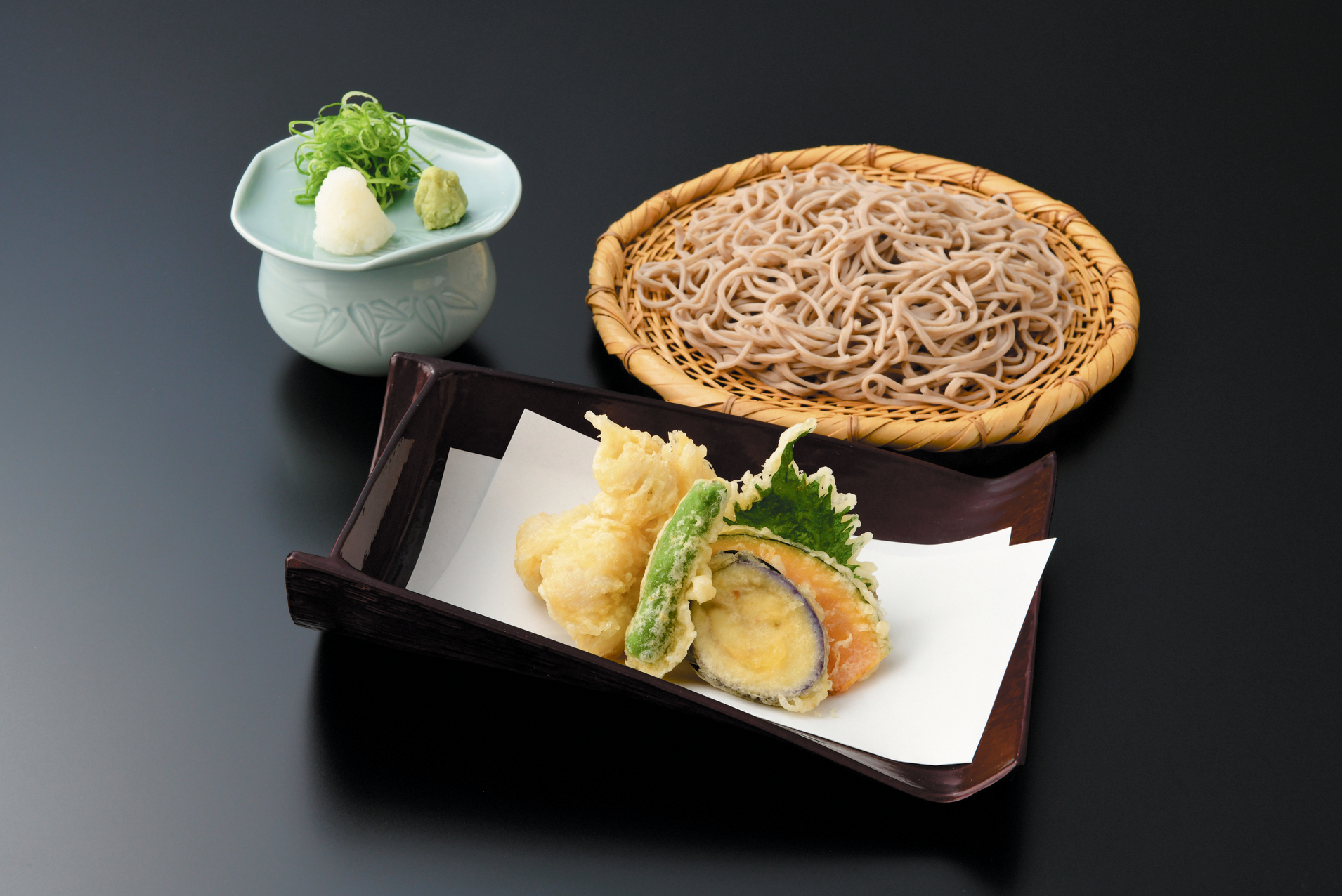 鱧野菜天ざる